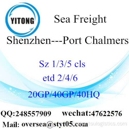 Fret de Shenzhen Port maritime Transports maritimes au Port Chalmers